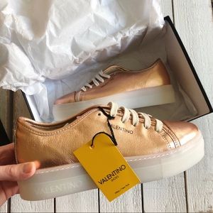Valentino Dalia Low-Top Platform Lace Up Sneaker